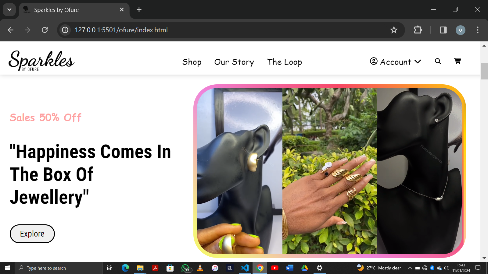 e-commerce website